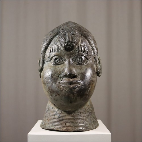 89752 bronze kopf nigeria - bronze,
