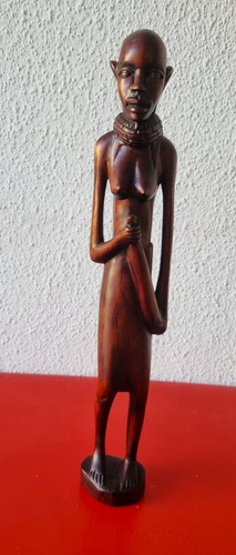 Afrikanische holzfigur massai - afrikanische, holzfigur,