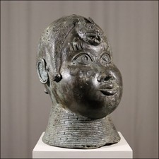 89580) Bronze Kopf Nigeria