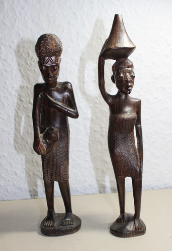 Afrikanische holzfiguren paar - afrikanische,
