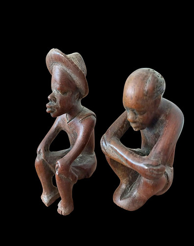Afrika holzfiguren set malawi - afrika,