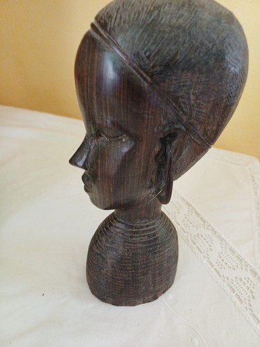 Figur ebenholz afrika - , büste