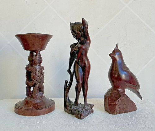 Drei vintage afrikanische