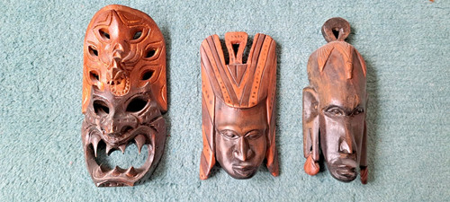 Afrikanische holzmasken von - afrikanische,