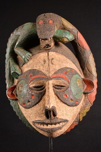 Afrikanische alte igbo maske - alte, /