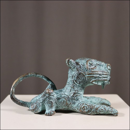 68968 kleiner bronze leopard - bronze,
