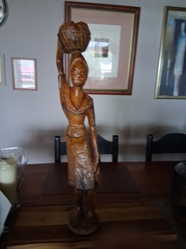 Figur afrika holzfigur frau - figur,