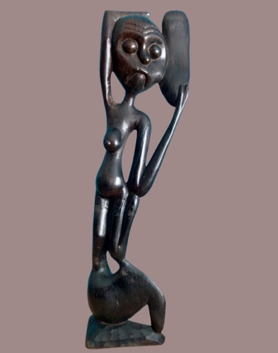 Makonde skulptur shetani - skulptur, :