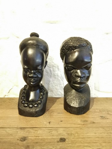 Afrikanische ebenholzbüsten - afrikanische,