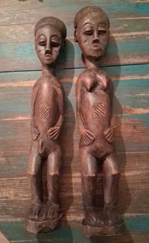 Alte afrika statuen - afrika, statuen,