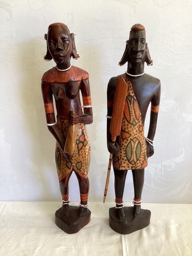 Afrikanische holzfiguren paar - afrikanische,