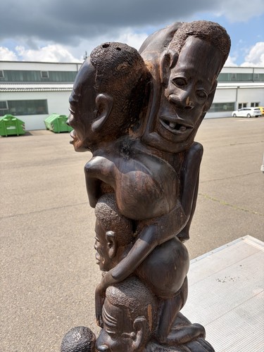 Afrikanische holzskulptur aus - holzskulptur,