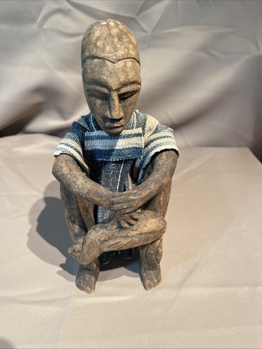 Afrikanische holzfigur braun - holzfigur,